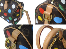 画像をギャラリービューアに読み込む, 極美品 LouisVuitton ルイヴィトン 草間彌生 モノグラム スピーディ バンドリエール25 2WAYバッグ マルチカラー M46433 中古 4c067985