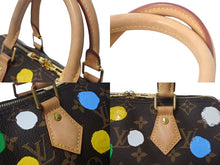 画像をギャラリービューアに読み込む, 極美品 LouisVuitton ルイヴィトン 草間彌生 モノグラム スピーディ バンドリエール25 2WAYバッグ マルチカラー M46433 中古 4c067985