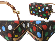 画像をギャラリービューアに読み込む, 極美品 LouisVuitton ルイヴィトン 草間彌生 モノグラム スピーディ バンドリエール25 2WAYバッグ マルチカラー M46433 中古 4c067985