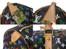 Load image into Gallery viewer, 極美品 ルイヴィトン LOUIS VUITTON キーポル45 ボストンバッグ ブラック 村上隆 マルチカラー ブラック M92640 中古 4c067986