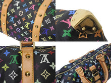 Load image into Gallery viewer, 極美品 ルイヴィトン LOUIS VUITTON キーポル45 ボストンバッグ ブラック 村上隆 マルチカラー ブラック M92640 中古 4c067986