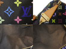 Load image into Gallery viewer, 極美品 ルイヴィトン LOUIS VUITTON キーポル45 ボストンバッグ ブラック 村上隆 マルチカラー ブラック M92640 中古 4c067986