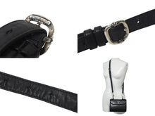 画像をギャラリービューアに読み込む, CHROME HEARTS クロムハーツ BSフレア ドッグアダムス オーダー品 ショルダーバッグ 2WAYバッグ レザー シルバー925 美品 中古 4c068002