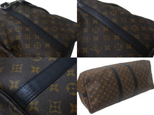 Load image into Gallery viewer, 極美品 LOUIS VUITTON ルイヴィトン キーポルバンドリエール55 ボストンバッグ M56714 モノグラムマカサー ブラウン ブラック 中古 4c068005