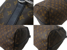 Load image into Gallery viewer, 極美品 LOUIS VUITTON ルイヴィトン キーポルバンドリエール55 ボストンバッグ M56714 モノグラムマカサー ブラウン ブラック 中古 4c068005