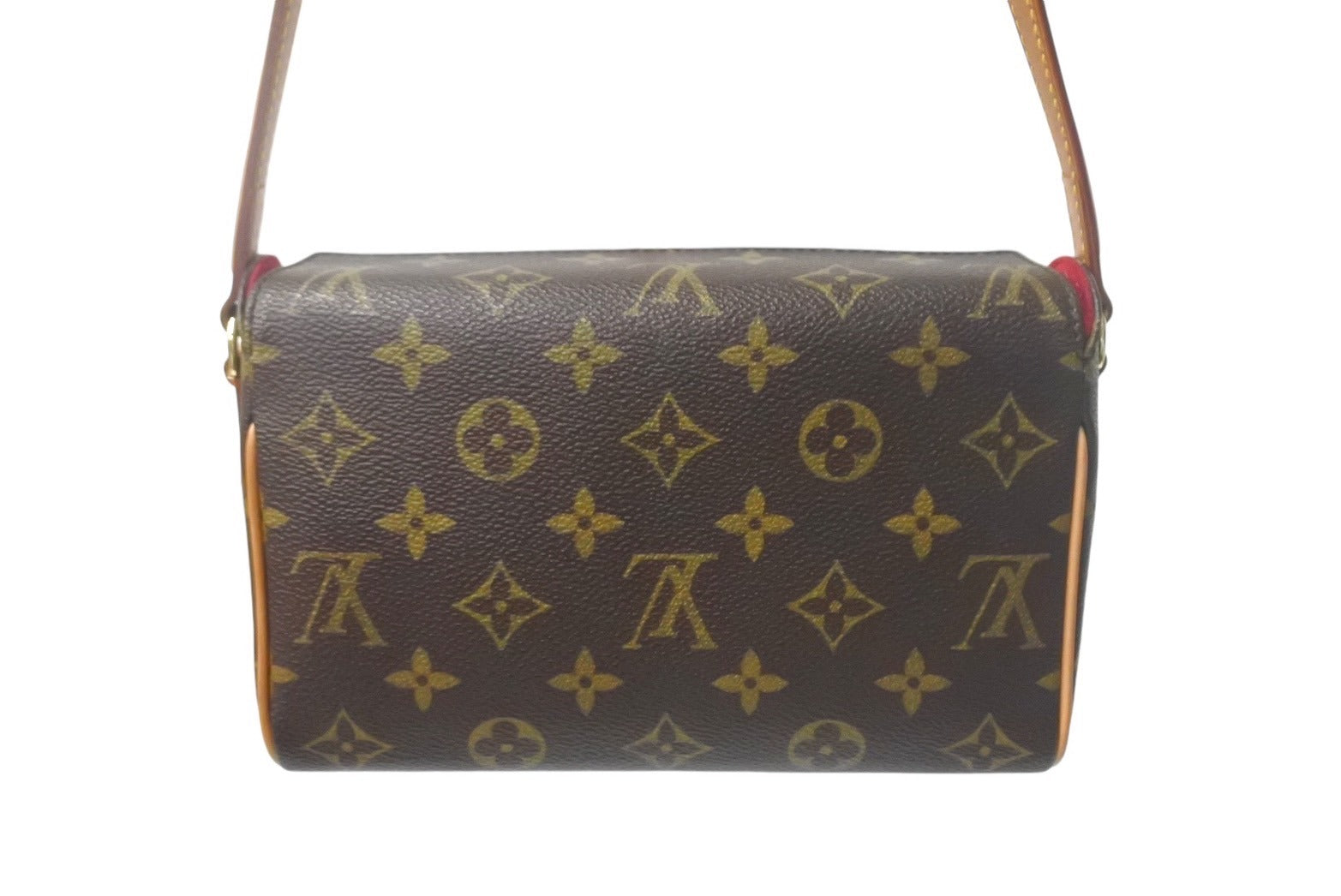 Louis Vuitton ハンドバッグ ブラウン キャンバス LOUIS VUITTON ルイヴィトン ハンドバッグ レシタル モノグラム