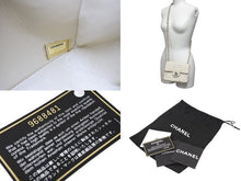 画像をギャラリービューアに読み込む, CHANEL シャネル ミニマトラッセ ツイード ショルダーバッグ ミニバッグ 9番台 フランス製 ホワイト シルバー金具 美品 中古 4c068015
