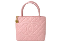 Load image into Gallery viewer, CHANEL シャネル 復刻トートバック A01804 8番台 2003年頃 キャビアスキン ピンク 美品 中古 4c068017