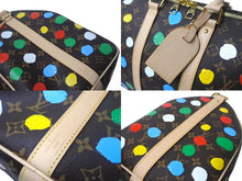 Load image into Gallery viewer, LouisVuitton ルイヴィトン 草間彌生 キーポル バンドリエール45 ボストンバッグ M46377 ブラウン マルチカラー ゴールド 4c068026