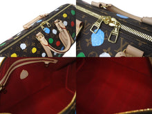 Load image into Gallery viewer, LouisVuitton ルイヴィトン 草間彌生 キーポル バンドリエール45 ボストンバッグ M46377 ブラウン マルチカラー ゴールド 4c068026