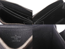 画像をギャラリービューアに読み込む, 極美品 LouisVuitton ルイヴィトン ジッピーコインパース ダミエグラフィット N63076 フランス製 PVC ブラック シルバー 中古 4c068043