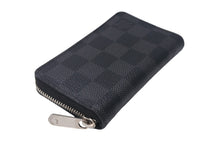 画像をギャラリービューアに読み込む, 極美品 LouisVuitton ルイヴィトン ジッピーコインパース ダミエグラフィット N63076 フランス製 PVC ブラック シルバー 中古 4c068043