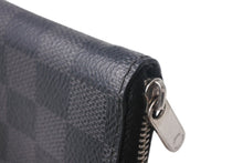 画像をギャラリービューアに読み込む, 極美品 LouisVuitton ルイヴィトン ジッピーコインパース ダミエグラフィット N63076 フランス製 PVC ブラック シルバー 中古 4c068043