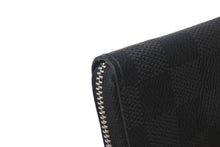 画像をギャラリービューアに読み込む, 極美品 LouisVuitton ルイヴィトン ジッピーコインパース ダミエグラフィット N63076 フランス製 PVC ブラック シルバー 中古 4c068043