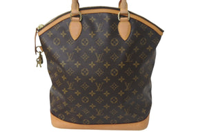 LOUISVUITTON ルイヴィトン モノグラム ロックイット ハンドバッグ M40102 PVCコーティングキャンバス ヌメ革 美品 中古 4c068044