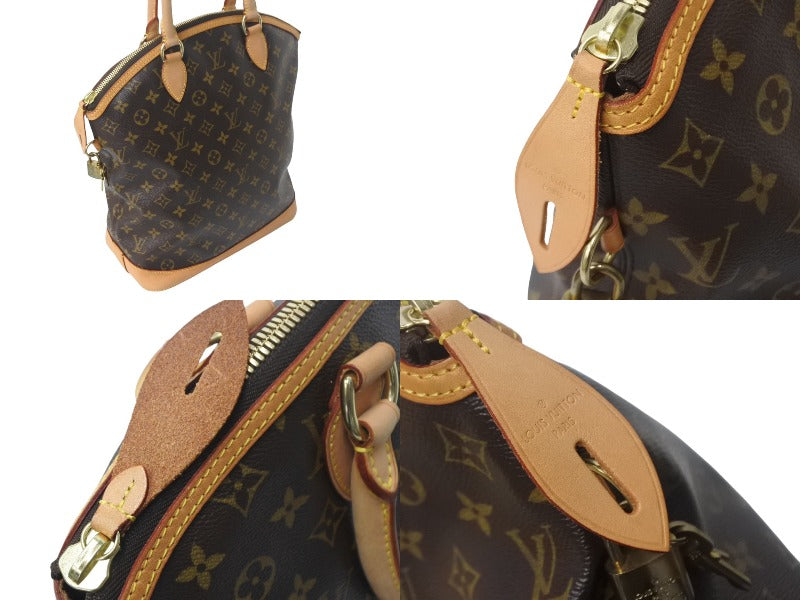LOUISVUITTON Monogram Lockit Handbag M40102 PVC Coated Canvas Tanned Leather Good Condition Used 4c068044