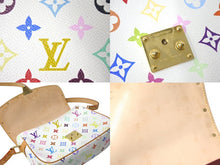 画像をギャラリービューアに読み込む, 美品 LOUISVUITTON ルイヴィトン ソローニュ ショルダーバッグ 村上隆 モノグラムマルチカラー M92661 ホワイト ゴールド 中古 4c068046