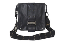 Load image into Gallery viewer, Christian Dior クリスチャンディオール ストリートシック ショルダーバッグ レザー ブラック シルバー金具 美品 4c068052