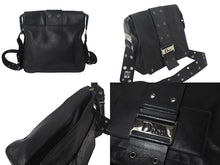 Load image into Gallery viewer, Christian Dior クリスチャンディオール ストリートシック ショルダーバッグ レザー ブラック シルバー金具 美品 4c068052
