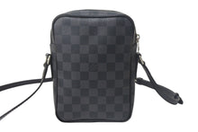 Load image into Gallery viewer, 新品同様 LOUIS VUITTON ルイヴィトン レム ショルダーバッグ ダミエグラフィット N41446 斜め掛け ブラック 中古 4c068053