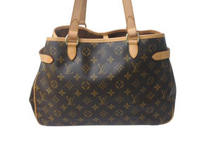 極美品 LOUIS VUITTON ルイヴィトン ショルダーバッグ バティニョールオリゾンタル M51154 モノグラム ブラウン 中古 4c068054