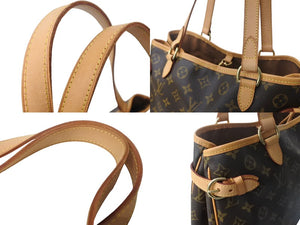 極美品 LOUIS VUITTON ルイヴィトン ショルダーバッグ バティニョールオリゾンタル M51154 モノグラム ブラウン 中古 4c068054