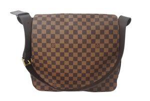 極美品 LOUIS VUITTON ルイヴィトン バスティーユ ショルダーバッグ N45258 ダミエキャンバス ブラウン ゴールド金具 中古 4c068055