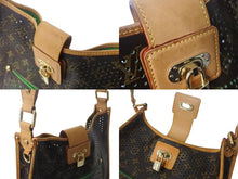 Load image into Gallery viewer, LOUIS VUITTON ルイヴィトン ペルフォ ミュゼット ショルダーバッグ M95173 斜め掛け PVC ヌメ革 ブラウン グリーン 美品 中古 4c068059