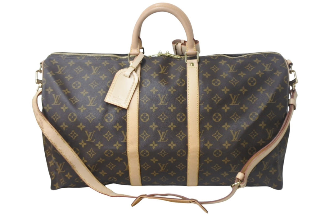 極美品 LOUIS VUITTON ルイヴィトン キーポルバンドリエール55 マイLVヘリテージ ボストンバッグ モノグラム M41414 中古 4c068060