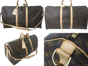 極美品 LOUIS VUITTON ルイヴィトン キーポルバンドリエール55 マイLVヘリテージ ボストンバッグ モノグラム M41414 中古 4c068060