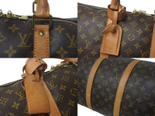 Load image into Gallery viewer, LOUIS VUITTON ルイヴィトン モノグラム キーポル50 ボストンバッグ M41426 PVC ロゴ ブラウン 良品 中古 4c068063