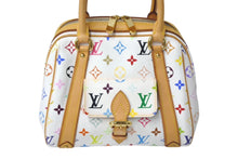 Load image into Gallery viewer, 極美品 LOUIS VUITTON ルイヴィトン プリシラ ハンドバッグ モノグラム M40096 ホワイト ブロン マルチカラー 中古 4c068068