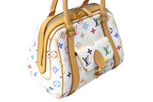 Load image into Gallery viewer, 極美品 LOUIS VUITTON ルイヴィトン プリシラ ハンドバッグ モノグラム M40096 ホワイト ブロン マルチカラー 中古 4c068068