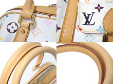 Load image into Gallery viewer, 極美品 LOUIS VUITTON ルイヴィトン プリシラ ハンドバッグ モノグラム M40096 ホワイト ブロン マルチカラー 中古 4c068068