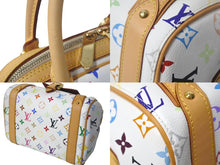 Load image into Gallery viewer, 極美品 LOUIS VUITTON ルイヴィトン プリシラ ハンドバッグ モノグラム M40096 ホワイト ブロン マルチカラー 中古 4c068068