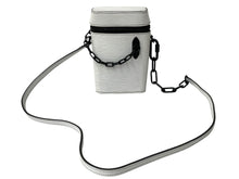 画像をギャラリービューアに読み込む, LOUIS VUITTON ルイヴィトン フォンボックス ショルダーバッグ M68791 エピ カーフ ホワイト ブラック 美品 中古 4b007376