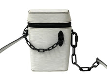 画像をギャラリービューアに読み込む, LOUIS VUITTON ルイヴィトン フォンボックス ショルダーバッグ M68791 エピ カーフ ホワイト ブラック 美品 中古 4b007376
