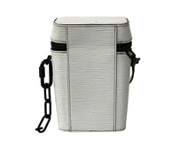 画像をギャラリービューアに読み込む, LOUIS VUITTON ルイヴィトン フォンボックス ショルダーバッグ M68791 エピ カーフ ホワイト ブラック 美品 中古 4b007376