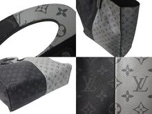 Load image into Gallery viewer, LouisVuitton ルイヴィトン スプリット トートバッグ M43816 モノグラムエクリプスキャンバス レザー ブラック グレー 美品 中古 4c068081