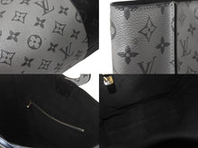 Load image into Gallery viewer, LouisVuitton ルイヴィトン スプリット トートバッグ M43816 モノグラムエクリプスキャンバス レザー ブラック グレー 美品 中古 4c068081