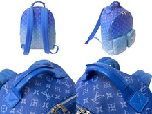 画像をギャラリービューアに読み込む, 新品同様 LOUIS VUITTON ルイヴィトン 21FW モノグラムクラウズ リュック ブルー ホワイト M45441 雲 鞄 バックパック 中古 4a000097