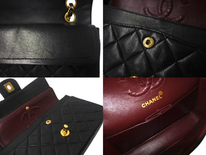 CHANEL シャネル マトラッセ23 チェーンショルダーバッグ 2番台 ラムスキン ゴールド金具 ブラック 美品 中古 4c068084