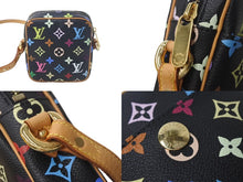 画像をギャラリービューアに読み込む, LOUIS VUITTON ルイヴィトン モノグラムマルチカラー リフト ショルダーバッグ ブラック M40056 村上隆 美品 中古 4c068088