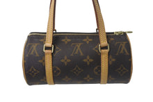 Load image into Gallery viewer, LOUIS VUITTON ルイヴィトン ハンドバッグ ミニパピヨン19 モノグラム ブラウン M51389 ゴールド金具 美品 中古 4c068089