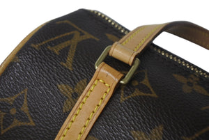 LOUIS VUITTON ルイヴィトン ハンドバッグ ミニパピヨン19 モノグラム ブラウン M51389 ゴールド金具 美品 中古 4c068089