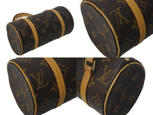 Load image into Gallery viewer, LOUIS VUITTON ルイヴィトン ハンドバッグ ミニパピヨン19 モノグラム ブラウン M51389 ゴールド金具 美品 中古 4c068089