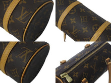 Load image into Gallery viewer, LOUIS VUITTON ルイヴィトン ハンドバッグ ミニパピヨン19 モノグラム ブラウン M51389 ゴールド金具 美品 中古 4c068089