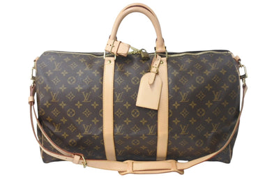 新品同様 LOUIS VUITTON ルイヴィトン キーポルバンドリエール50 ボストンバッグ M41416 モノグラムキャンバス ブラウン 中古 4c068092