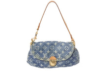 画像をギャラリービューアに読み込む, Louis Vuitton ルイヴィトン ミニプリーティ ワンショルダーバッグ ハンドバッグ M95050 モノグラムデニム ブルー 4c068096