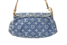 画像をギャラリービューアに読み込む, Louis Vuitton ルイヴィトン ミニプリーティ ワンショルダーバッグ ハンドバッグ M95050 モノグラムデニム ブルー 4c068096